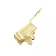 Terminal para cadena strass 4 mm - Dorado al oro fino x1