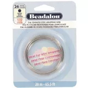 Alambre redondo de 0,41 mm - Acero inoxidable 316L x20m