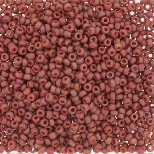 Rocalla Miyuki 11/0 4695 - Opaque Glazed Carnelian Mat AB x8g