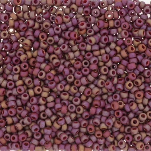 Rocalla Miyuki 11/0 4696 - Opaque Glazed Trillium Red Mat AB x8g