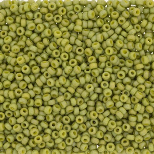 Rocalla Miyuki 11/0 4697 - Opaque Glazed Olive Mat AB x8g