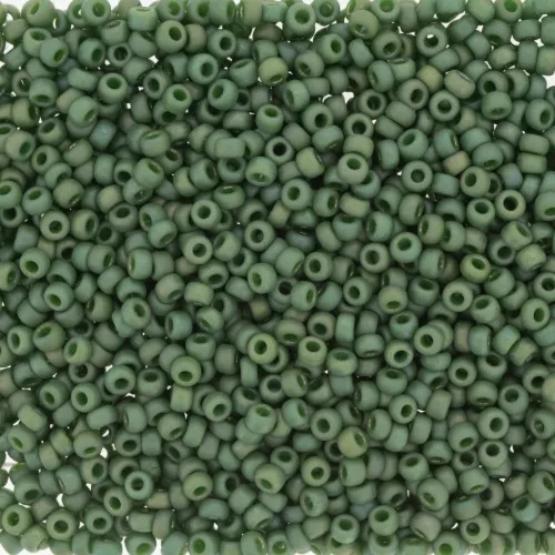 Rocalla Miyuki 11/0 4700 - Opaque Glazed Shamrock Mat AB x8g
