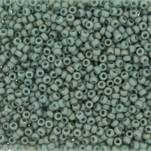 Rocalla Miyuki 11/0 4701 - Opaque Glazed Celadon Mat AB x8g