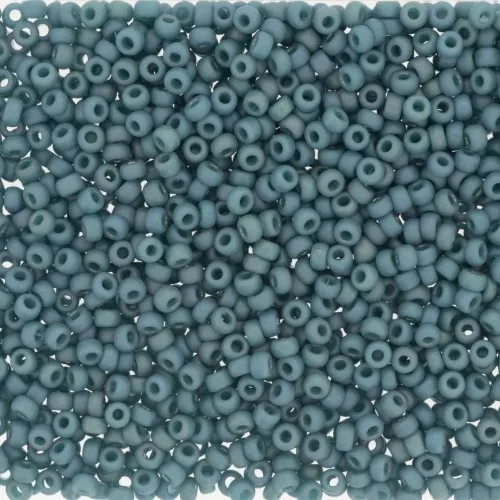 Rocalla Miyuki 11/0 4702 - Opaque Glazed Peacock Mat AB x8g