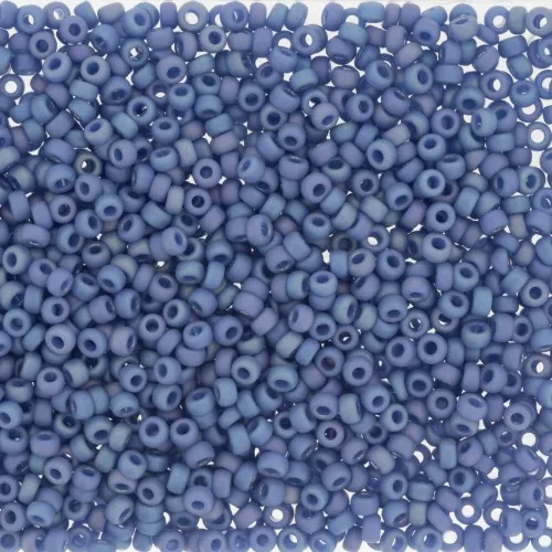 Rocalla Miyuki 11/0 4704 - Opaque Glazed Soft Blue Mat AB x8g
