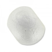 Cuenta de cerámica  8 mm Plateado Mat