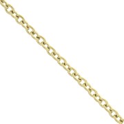 Cadena malla Forçat 3.1 mm de Acero inoxidable  Dorado 316L x50cm|raw }}