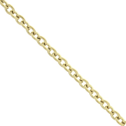 Cadena malla Forçat 3.1 mm de Acero inoxidable  Dorado 316L x50cm