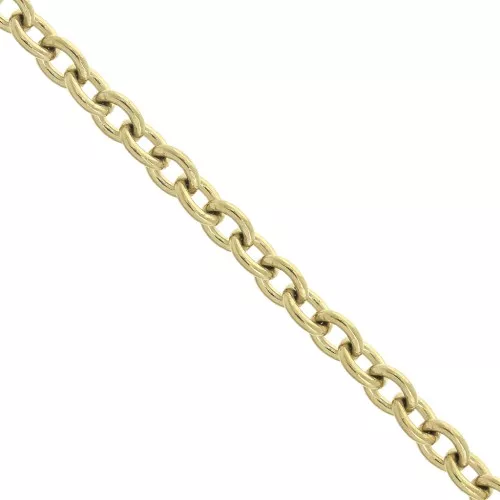 Cadena malla Forçat 3.8 mm de Acero inoxidable Dorado 316L x50cm