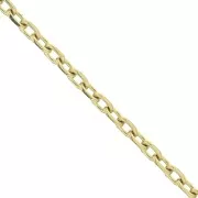 Cadena malla Forçat 2 mm de Acero inoxidable  Dorado 316L x50cm