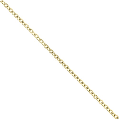 Cadena malla Forçat 1.6 mm de Acero inoxidable  Dorado 316L x50cm