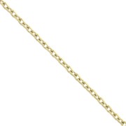 Cadena malla Forçat plana 1.8 mm de Acero inoxidable  Dorado 316L x50cm|raw }}