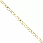 Cadena malla Jaseron 2.8 mm de Acero inoxidable  Dorado 316L x50cm