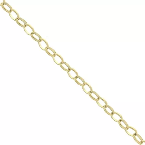 Cadena malla Jaseron 2.8 mm de Acero inoxidable  Dorado 316L x50cm