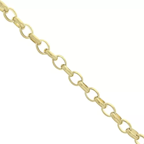 Cadena malla Jaseron 3.6 mm de Acero inoxidable Dorado 316L x50cm