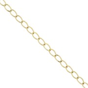 Cadena malla Rombo 2.45 mm de Acero inoxidable  Dorado 316L x50cm|raw }}