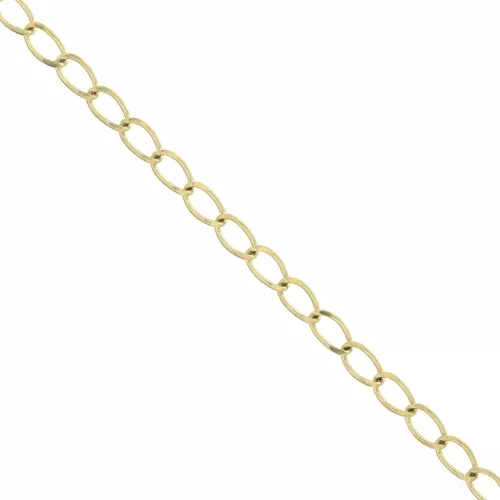 Cadena malla Rombo 2.45 mm de Acero inoxidable Dorado 316L x50cm