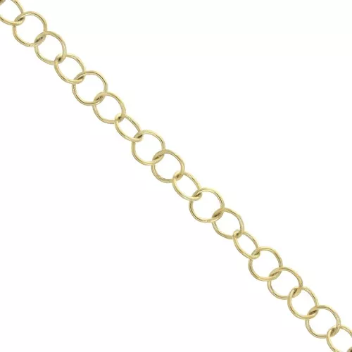 Cadena malla Forçat 4 mm de Acero inoxidable Dorado 316L x50cm