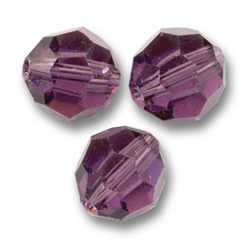 Cuentas redondas PureCrystal 5000 6 mm - Amatista x6