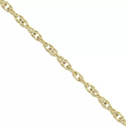 Cadena malla Corde 2.6 mm de Acero inoxidable Dorado 316L x50cm