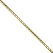 Cadena malla doble Pulsera 2 mm de Acero inoxidable  Dorado 316L x50cm|raw }}