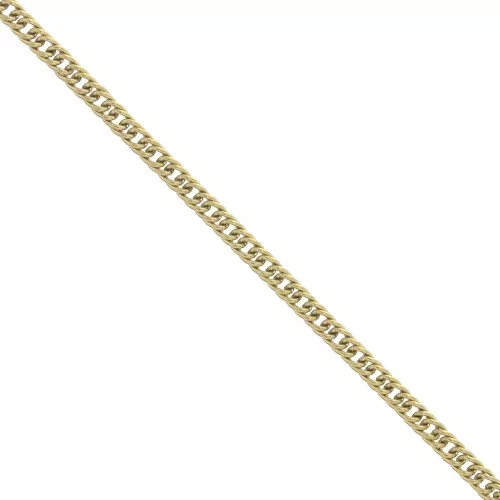 Cadena malla doble Pulsera 2 mm de Acero inoxidable  Dorado 316L x50cm