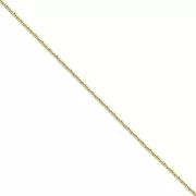 Cadena malla Paloma 0.85 mm de Acero inoxidable  Dorado 316L x50cm