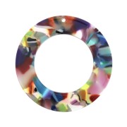 Colgante acetato de celulosa 40 mm - Imitación De Concha De Tortuga Multicolor x1|raw }}