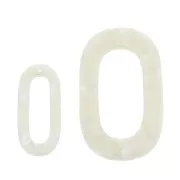 Colgante XXL acetato de celulosa 62x26 mm Imitación Concha De Tortuga - nacaradox1