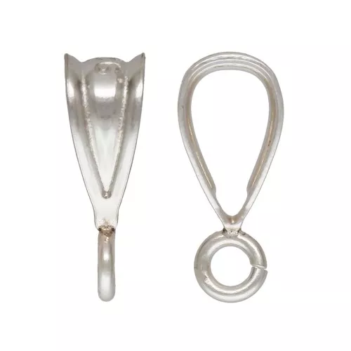 Enganche colgante trabajado con anilla abierta 9.4 mm de Plata 925 x1