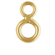 Anillas dobles soldadas de 6,5 x 3,9 mm en Gold filled (oro laminado), 5 unidades