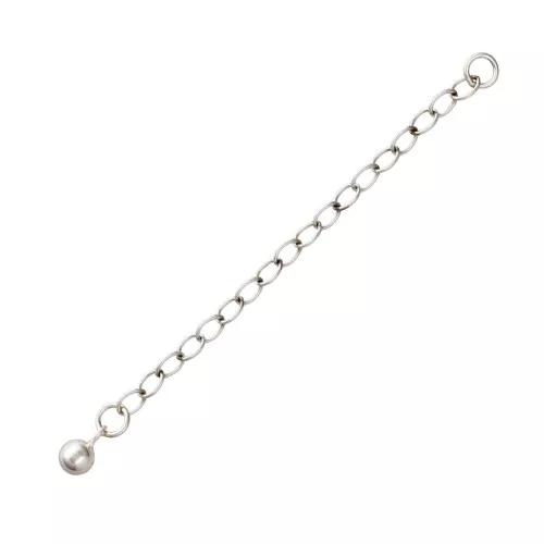 Cadena de extensión bola malla Forçat 60x2.75 mm de Plata 925 x1