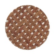 Disco plano de bambú trenzado 25 mm - Marrón claro x1|raw }}