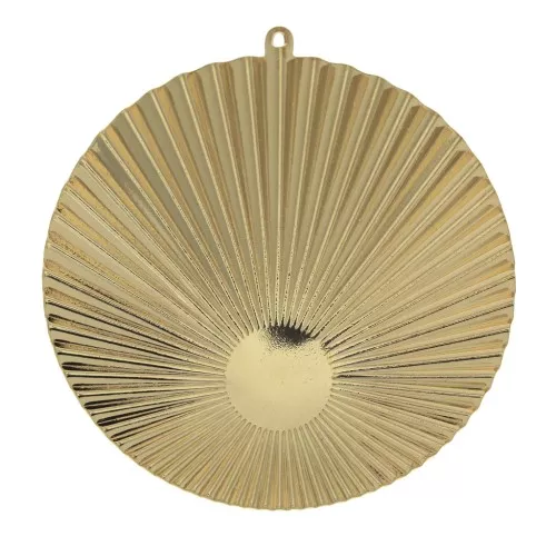 Colgante pendientes de Aro arrugado 48x45mm cabuchón 10mm - Dorado al oro fino x1