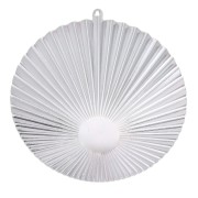 Colgante pendientes de Aro arrugado 48x45 mm cabuchón fondo plano 10 mm chapado en plata fina x1|raw }}