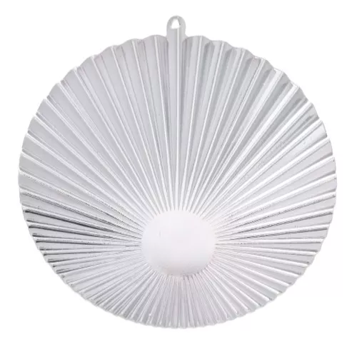 Colgante pendientes de Aro arrugado 48x45 mm cabuchón fondo plano 10 mm chapado en plata fina x1