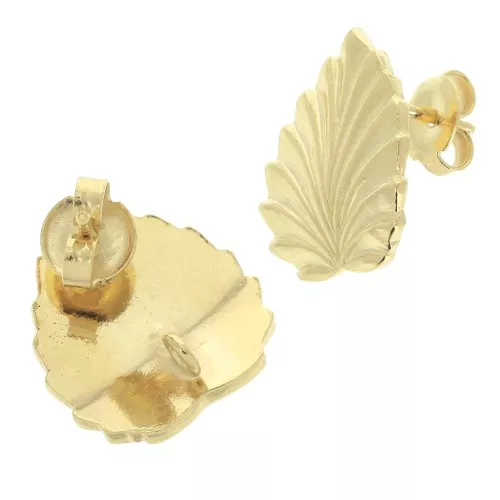 Ganchos pendientes 17,5x15,5 mm con aro abierto - Dorado x2