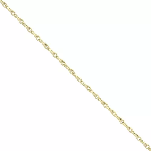 Cadena malla espiga 1.4 mm Chapado de Oro 3 micras x50 cm