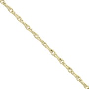Cadena malla espiga 1.4 mm Chapado de Oro 3 micras x50 cm