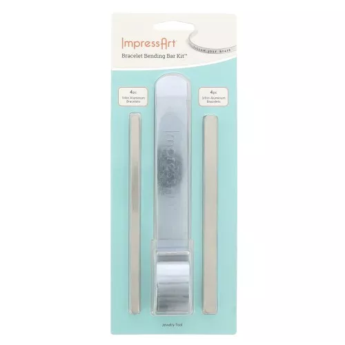 Kit ImpressArt - Plegador con 8 pulseras de aluminio para hacer pulseras