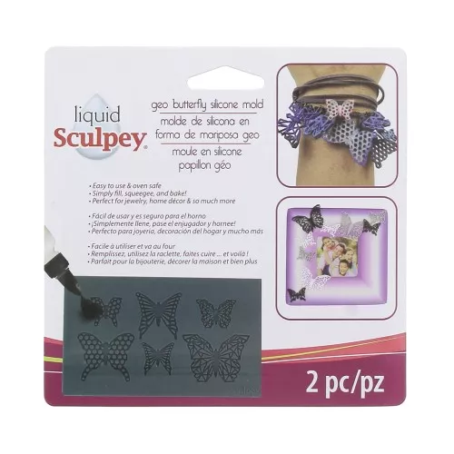 Molde de silicono Sculpey Mariposas x1
