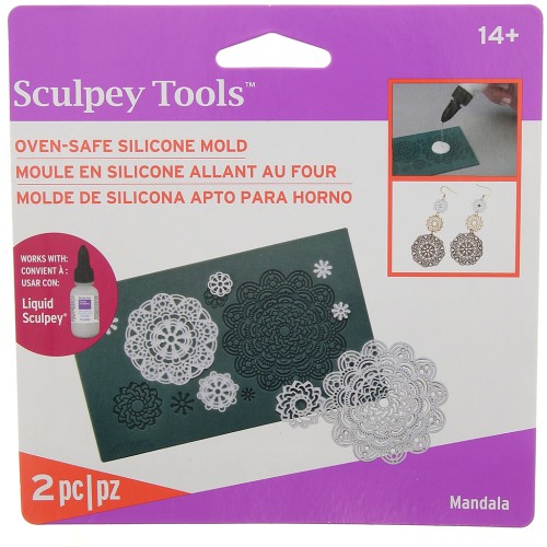 Molde de silicono Sculpey Mandala x1