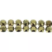 PureCrystal Crystal Mesh 40001 2 filas 5.3 mm Crystal Dorado - Dorado x5cm