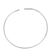 Pendientes de aro y criollas a personalizar 39 mm - Rodiado x2