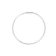 Pendientes de aro y criollas a personalizar 30 mm - Rodiado x2