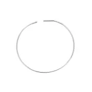 Pendientes de aro y criollas a personalizar 30 mm - Rodiado x2