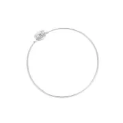 Pendientes de aro y criollas a personalizar 30 mm - Rodiado x2