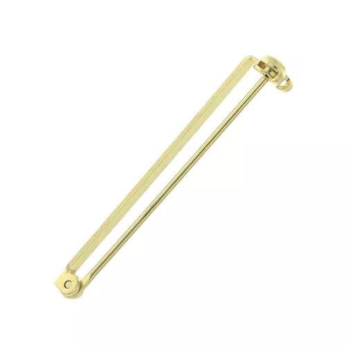 Imperdible Broche base para trabajos bisutería 38 mm - Dorado con oro fino x1