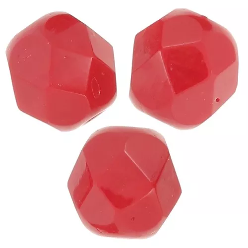 Facetadas 6 mm Red Coral x25