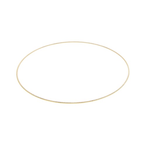 Pulsera jonc fino diamantado 65 mm Chapado de Oro 3 micras x19cm